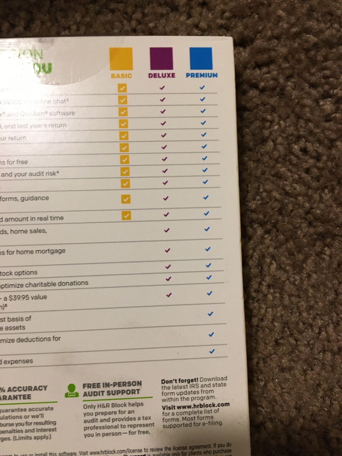 H&R Block Tax Software Basic 2015—361