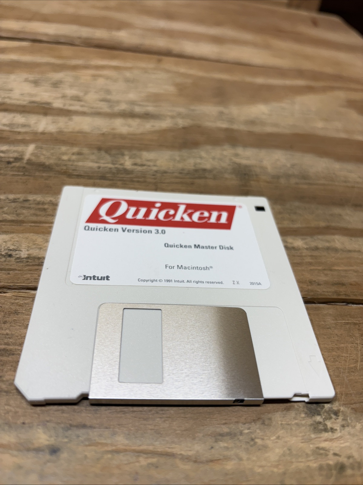 Macintosh 3.0 Quicken 1991 Manage Home & Business Finances Intuit Floppy Disk