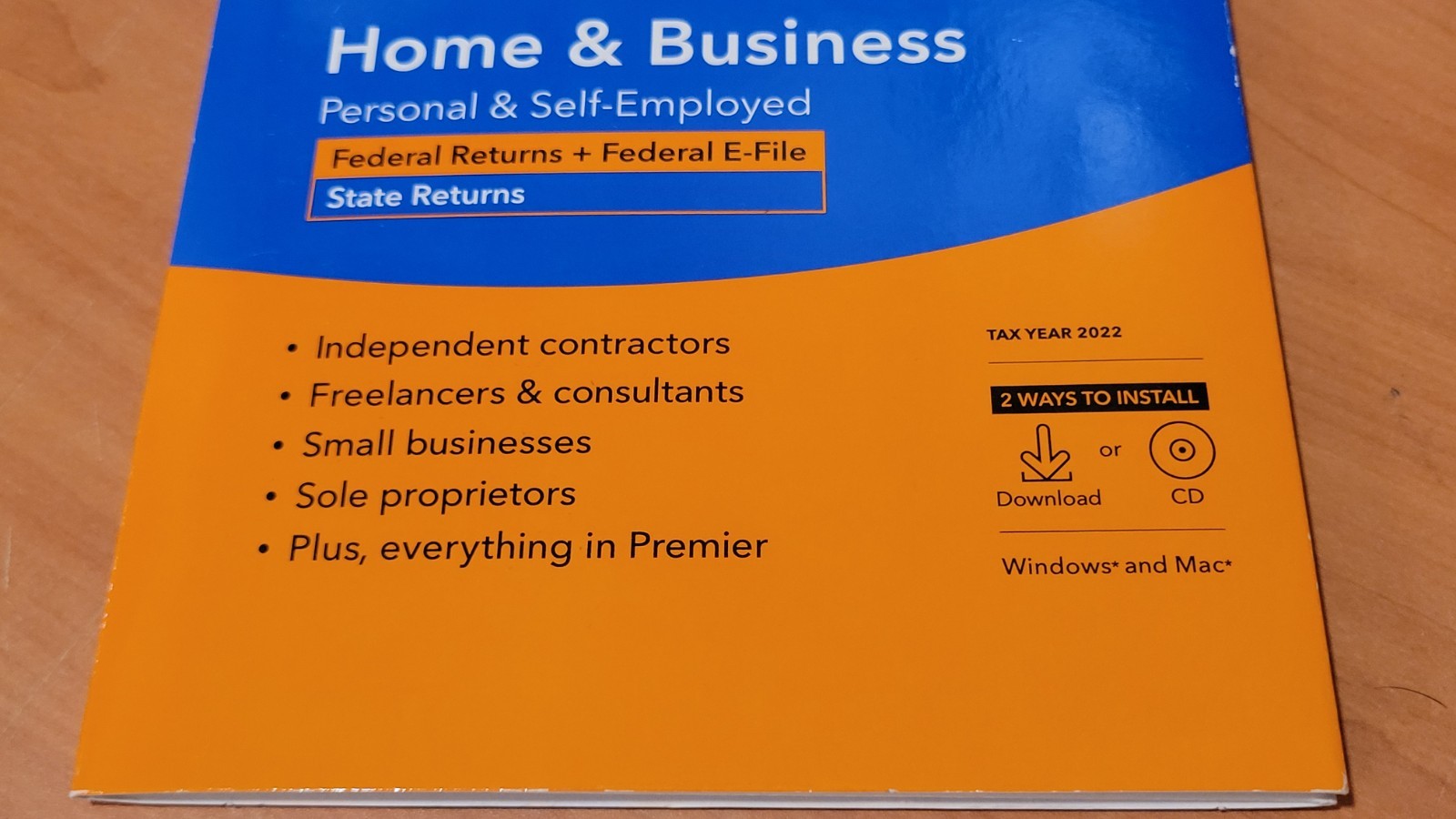 LOOK *Retail* ✅Genuine ✅ 2022 TURBOTAX HOME & BUSINESS Plus STATE CD TURBO TAX