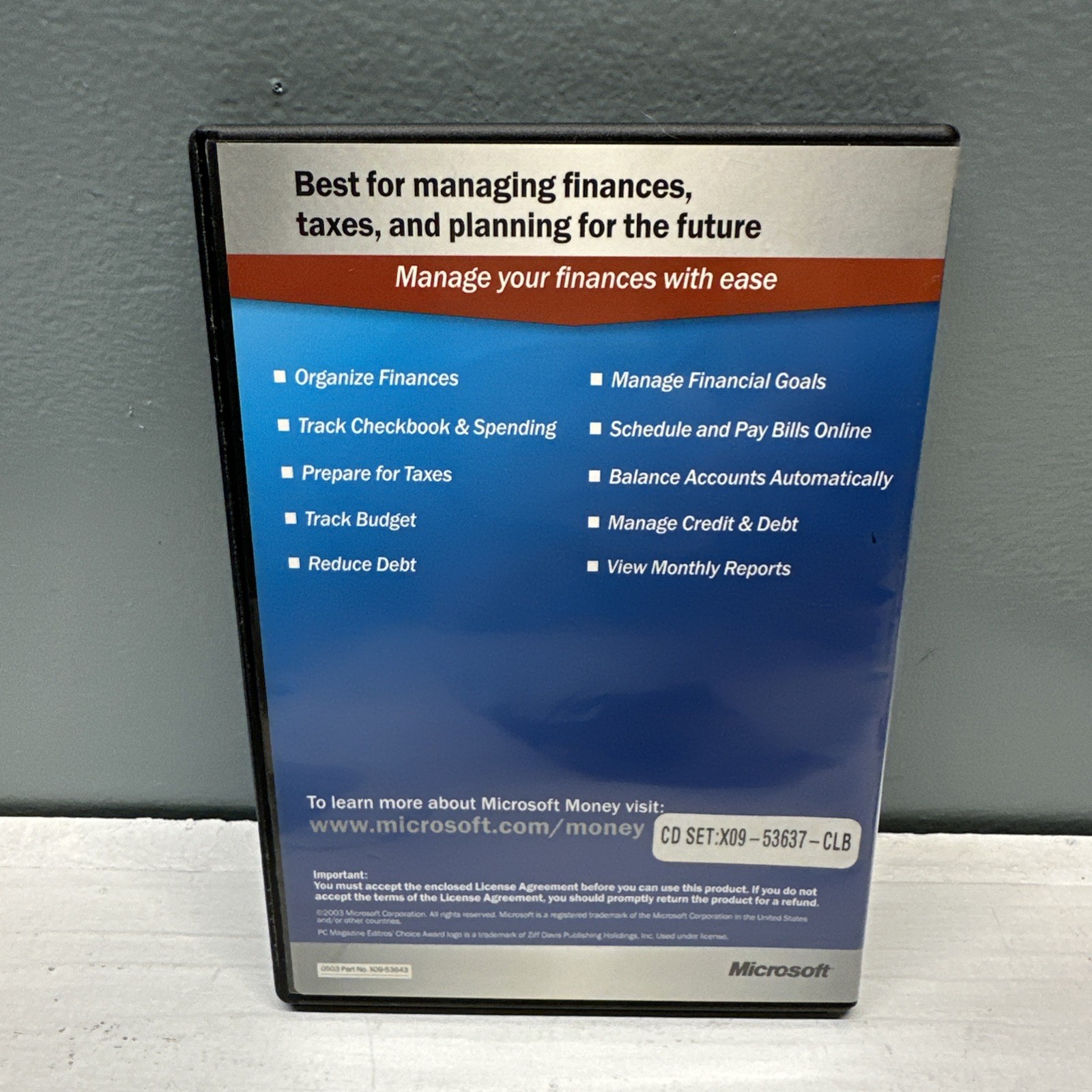 Microsoft Money 2004 Deluxe For Windows Software