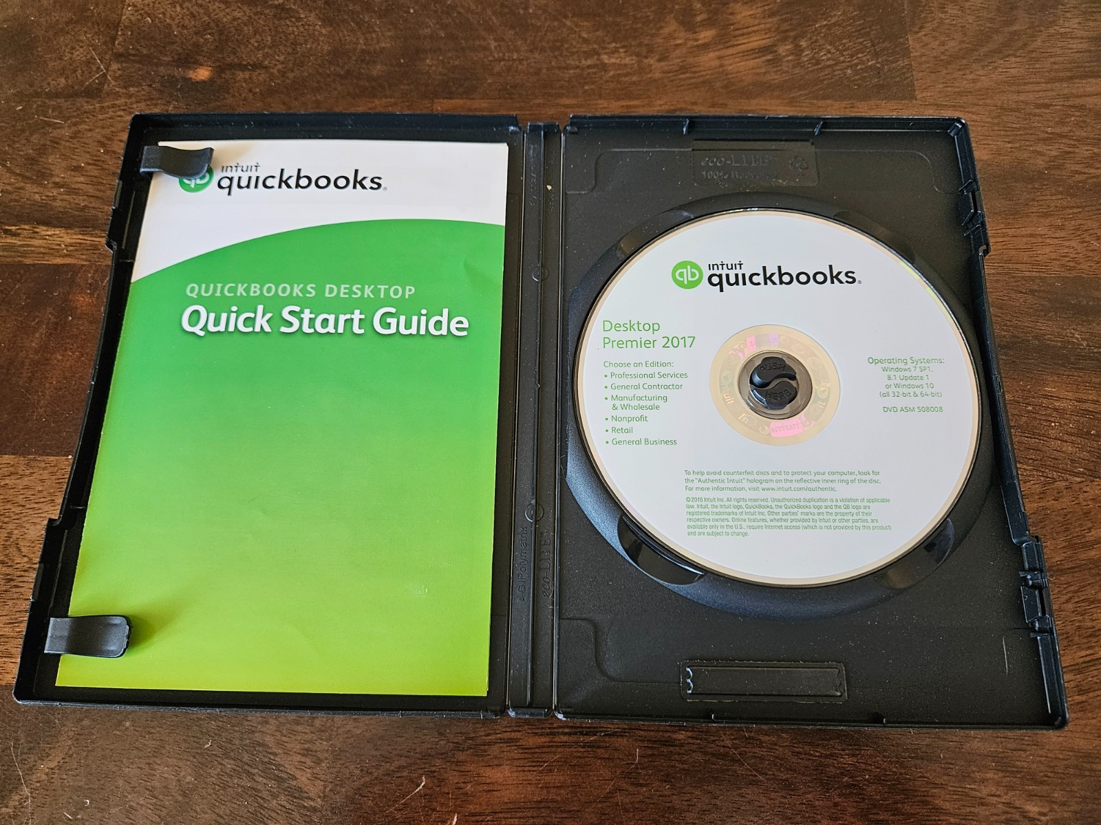 Intuit QUICKBOOKS Desktop PREMIER 2017 Windows 10 & 11 = NO SUBSCRIPTION =