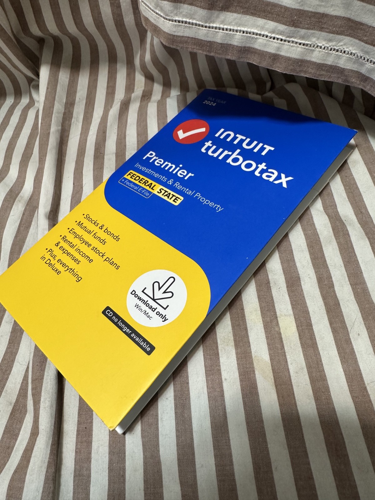 2024 Intuit Turbotax Premier Investments Rental Federal State Window Mac Sealed