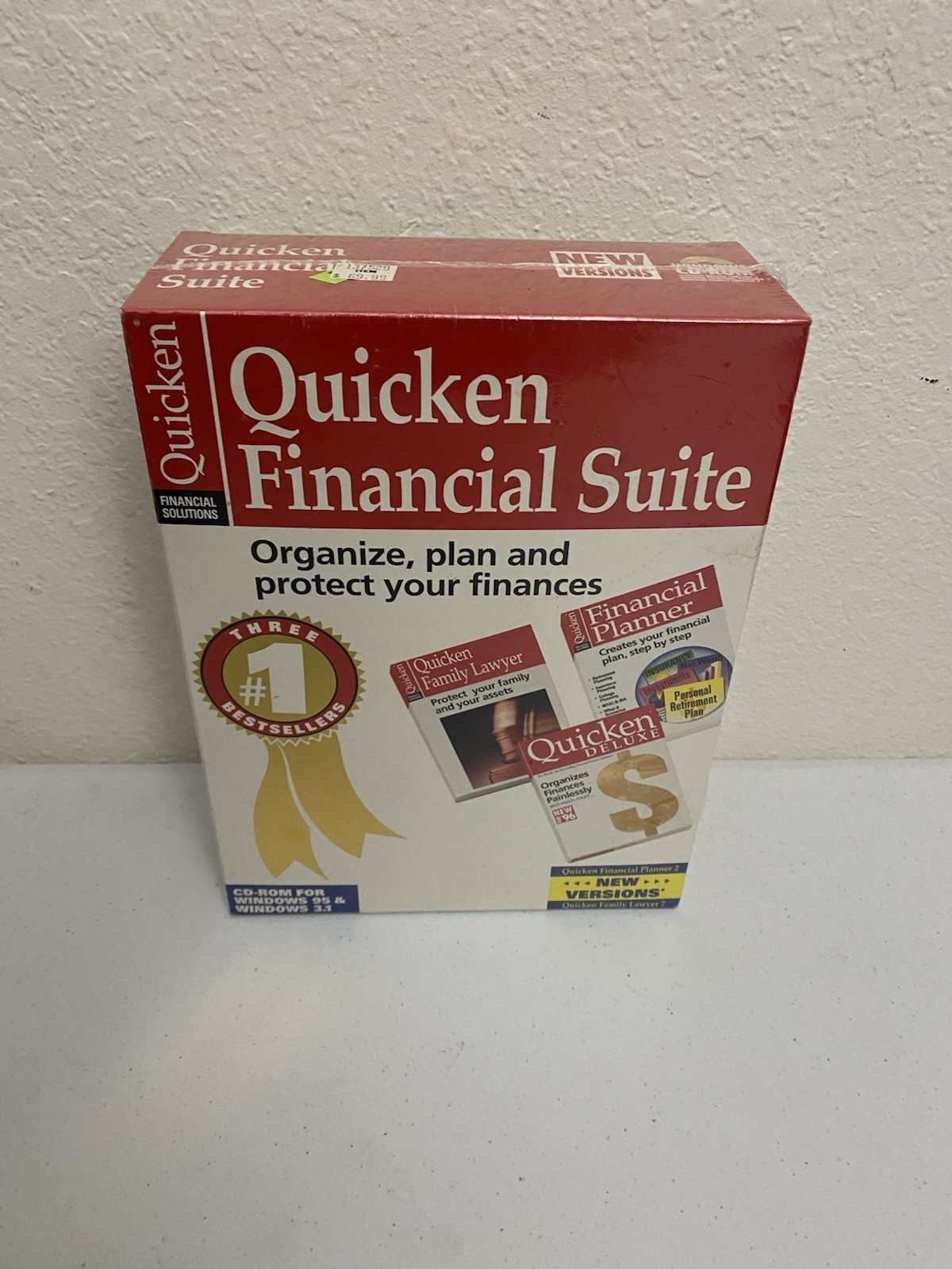 Quicken Financial Suite Planner CD PC for Windows 3.1 & 95 NEW Sealed Big Box
