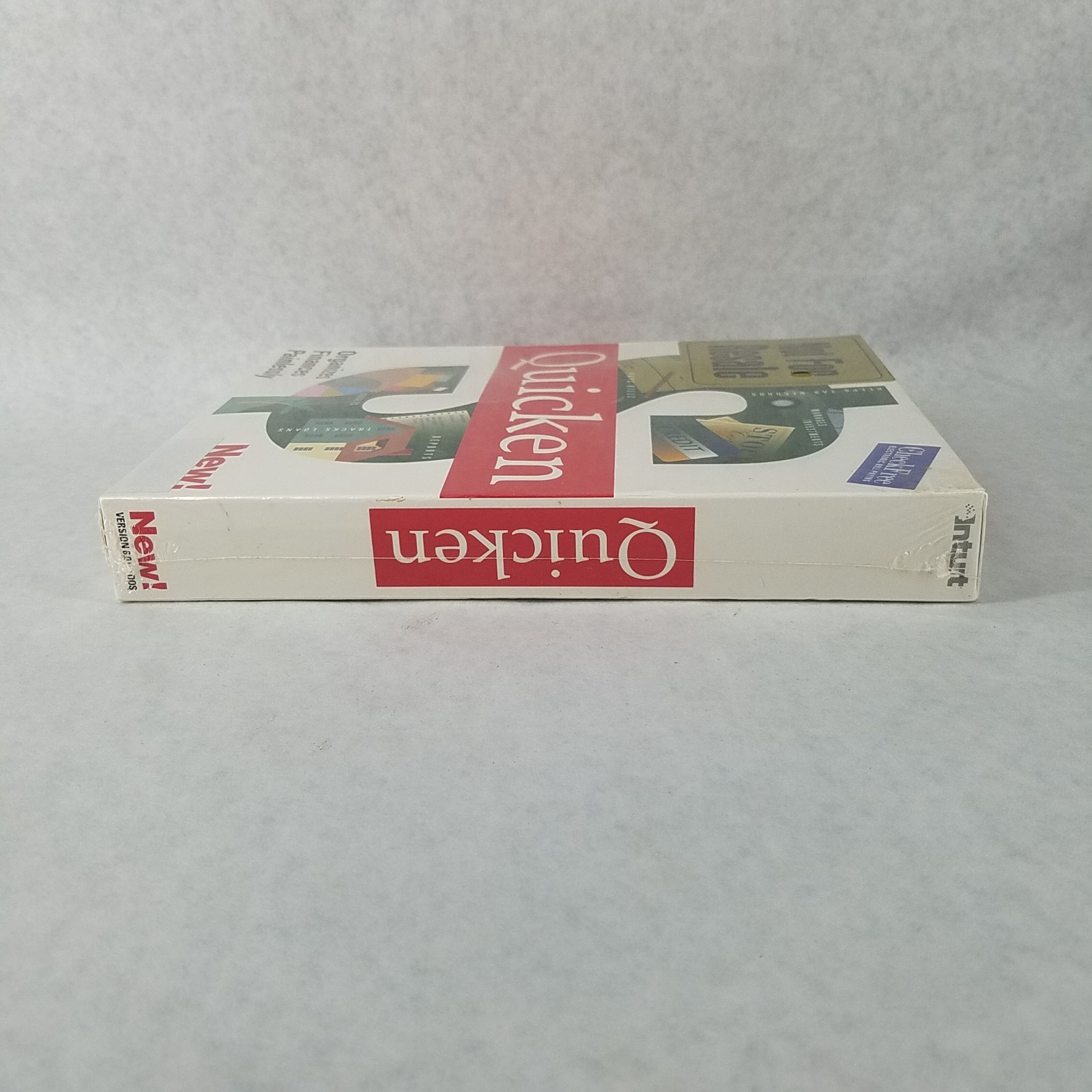 Quicken for DOS 6.0 – Vintage 1992 FACTORY SEALED Big Box – 5.25 & 3.5 Discs