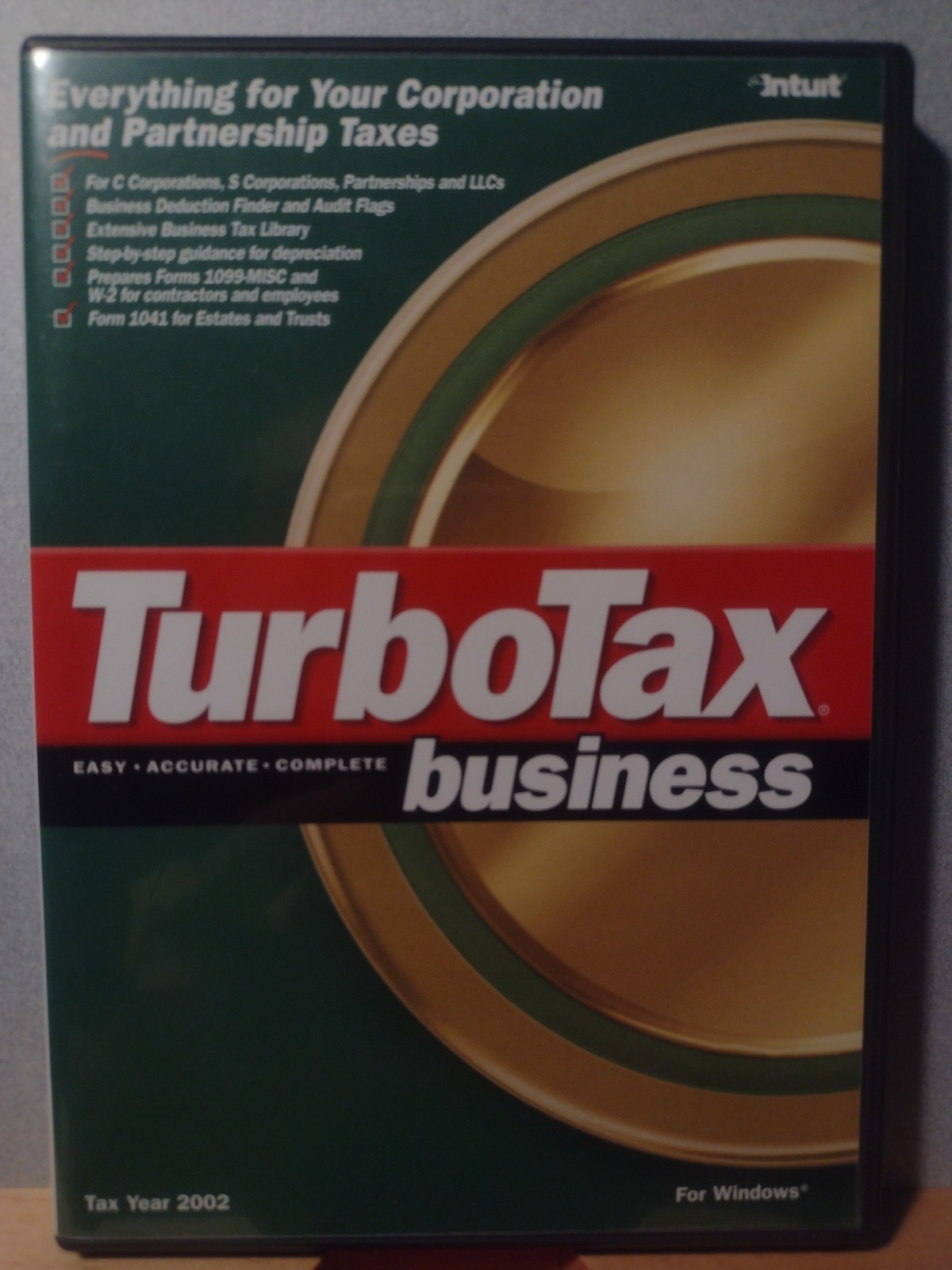 2002 TurboTax Business Federal CD Windows