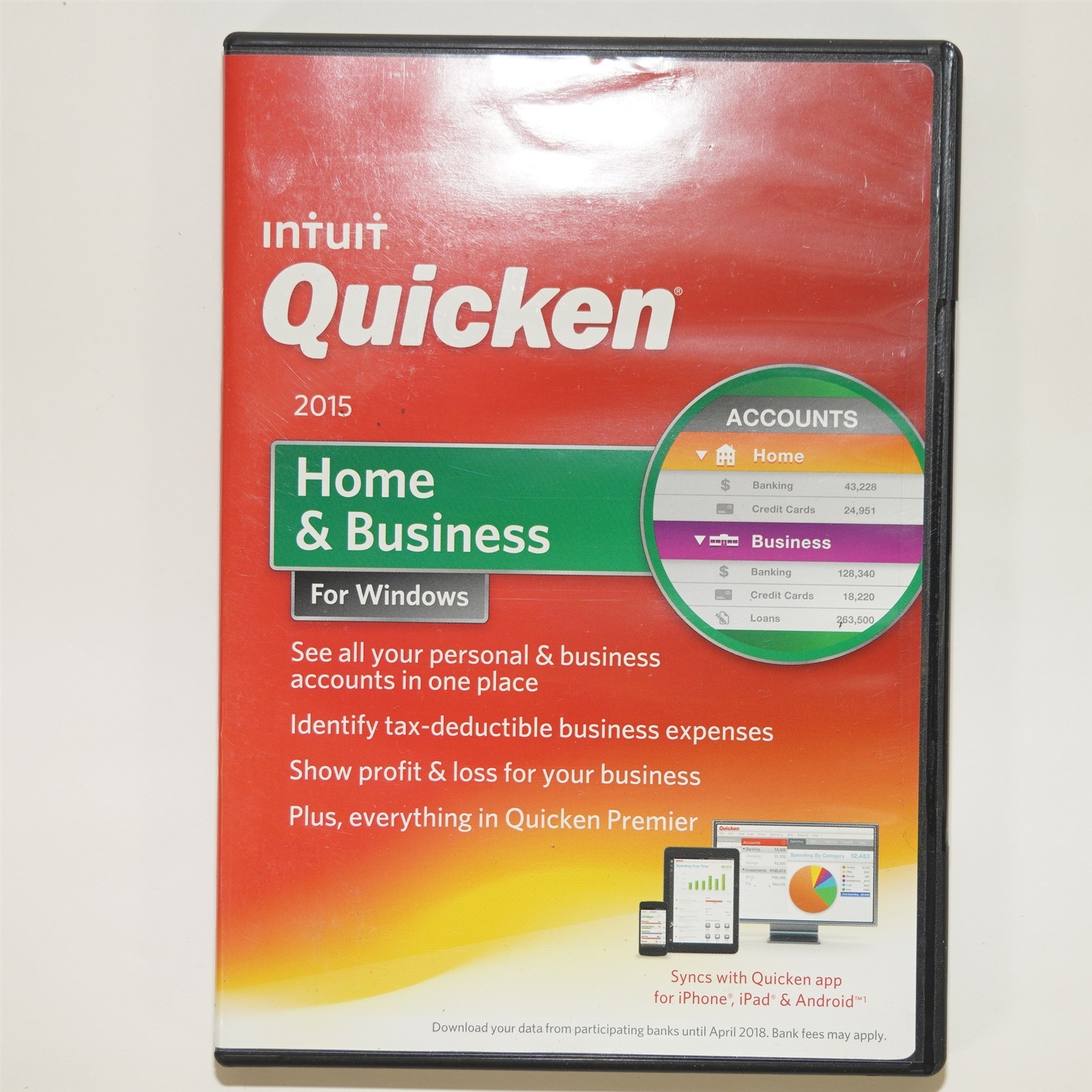 Quicken 2015 Home & Business Finance Software Window Vista SP1, 7, 8, 8.1 SEALED