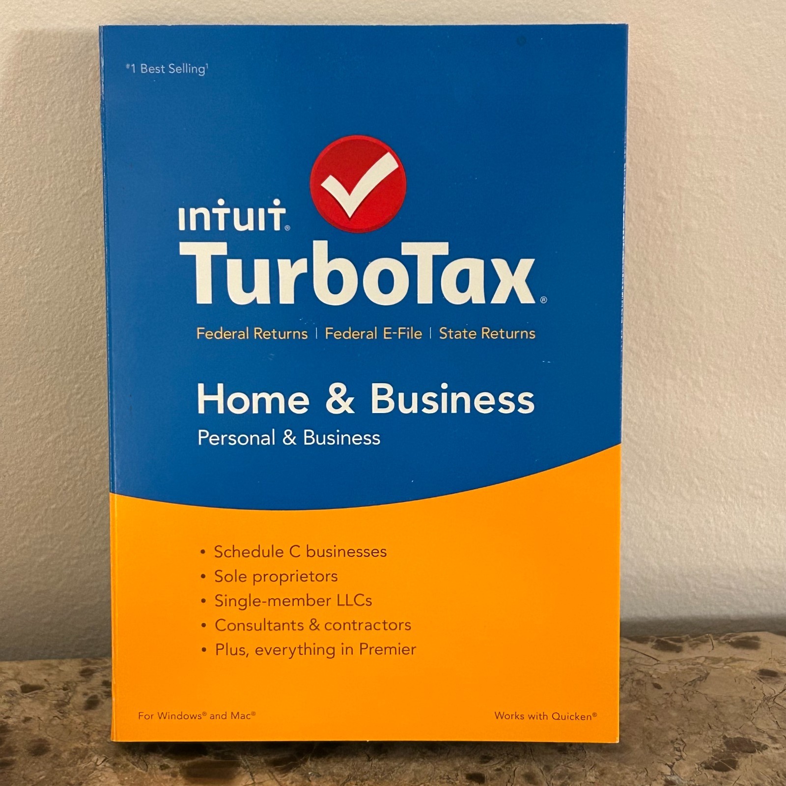 Intuit TurboTax 2015 Home & Business CD Federal State Wondows And Mac BRAND NEW