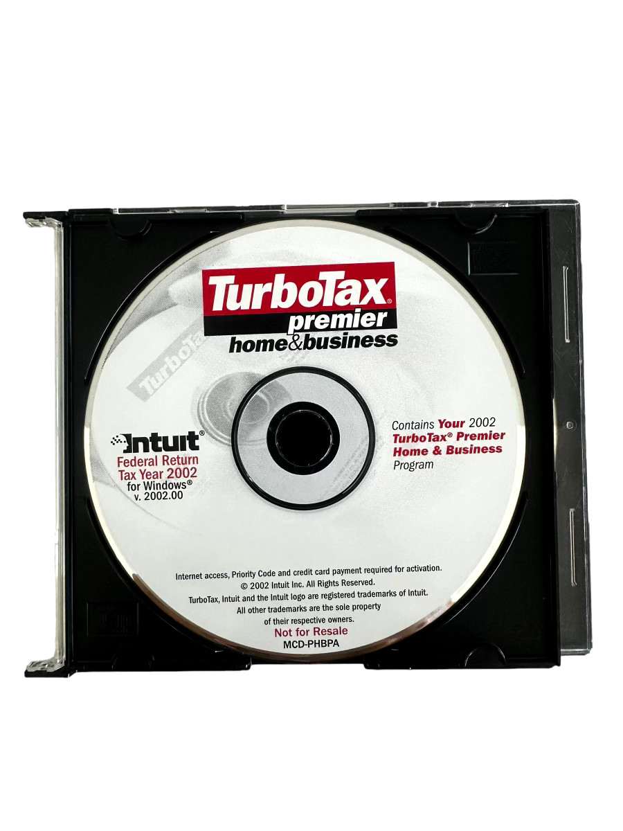 TurboTax Premier Home & Business Federal Return Tax Year 2002