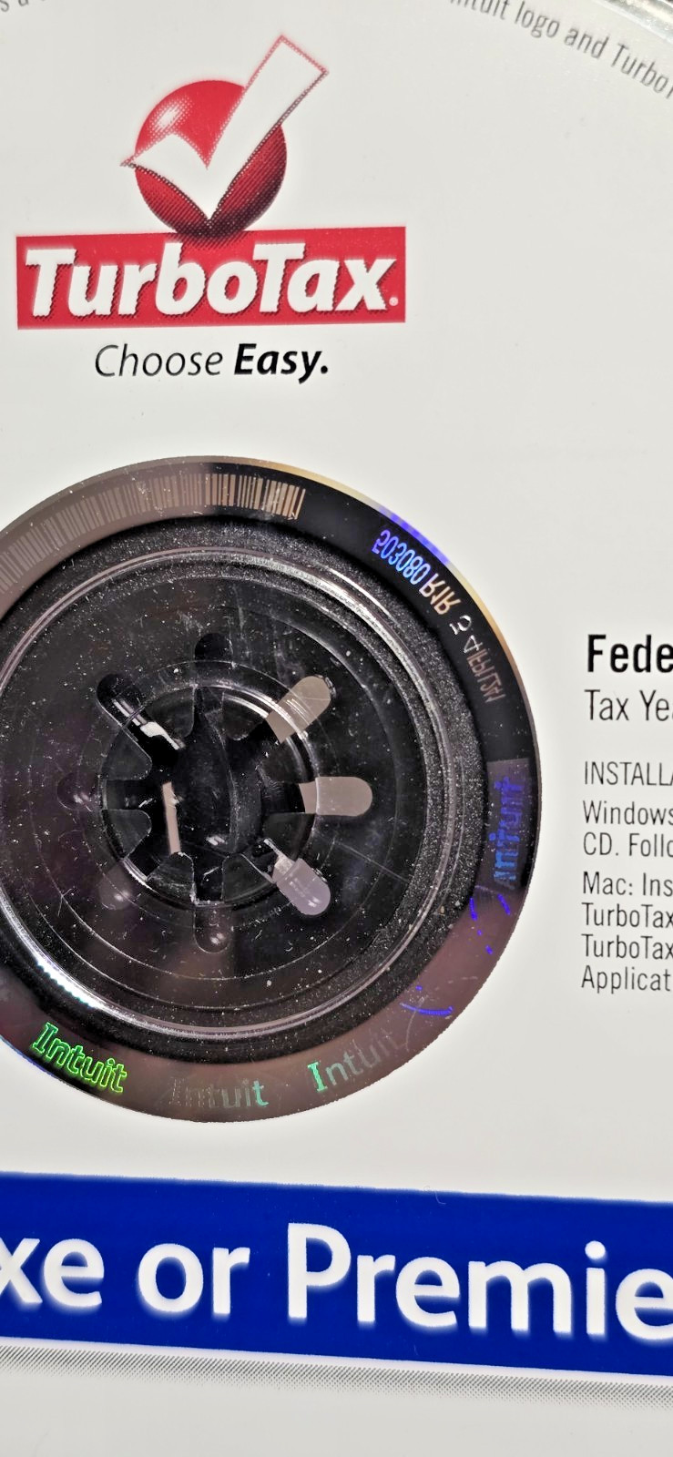 TurboTax Deluxe or Premier Tax CD Software for the 2011 Tax Year-Mac -Windows