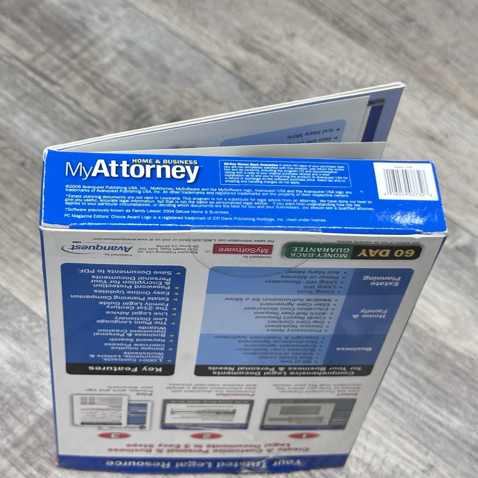 My Attorney Home & Business My Software PC Legal Forms Contracts Estate Planning