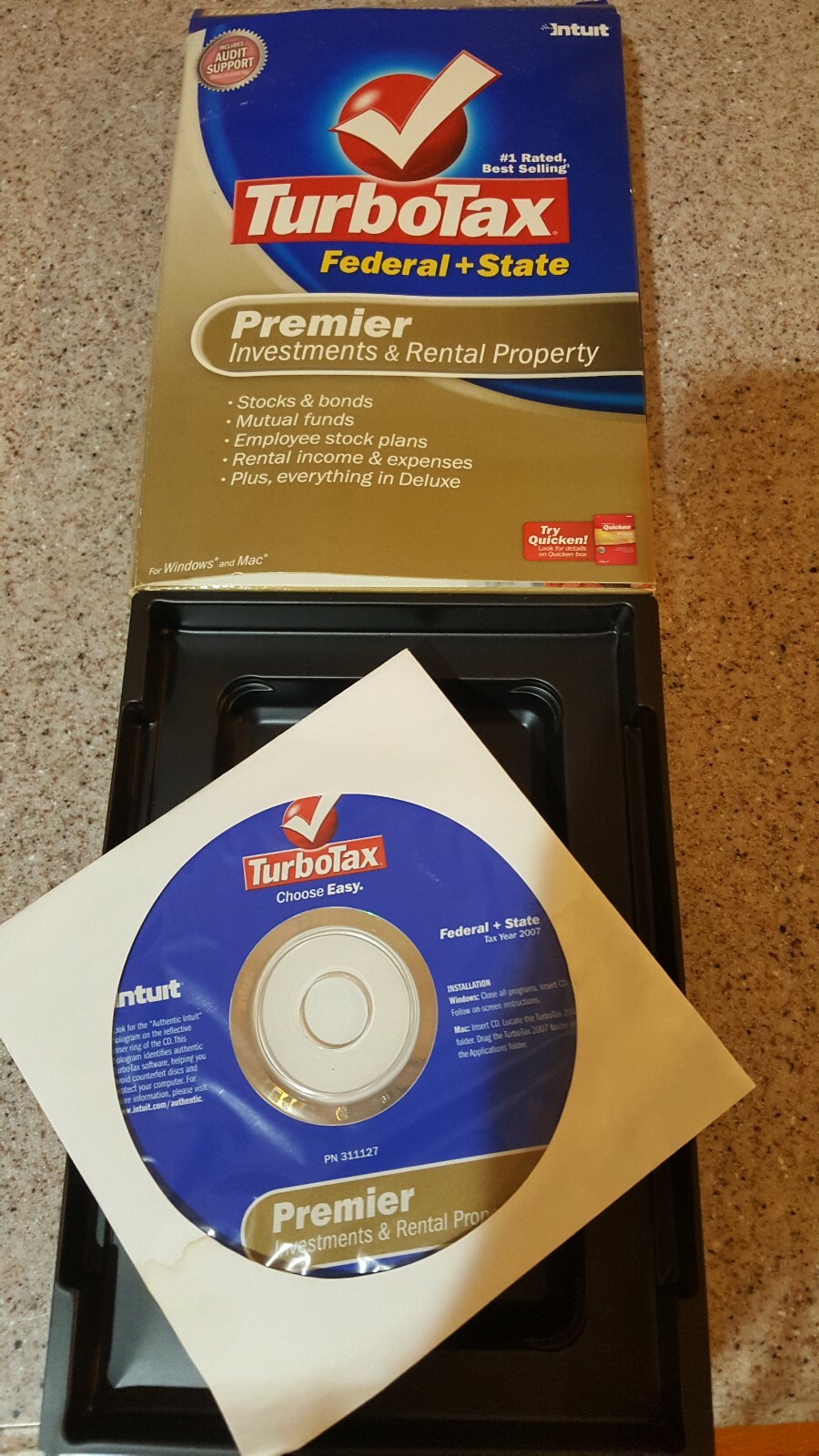 2007 Intuit TurboTax Federal+State Premier Investments and Rental Property