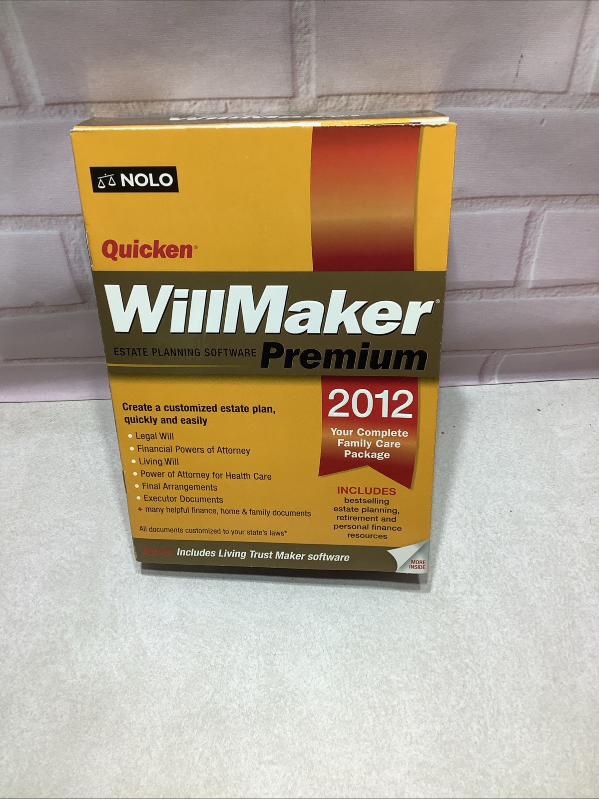 NOLO Quicken Estate Planning Software (Windows XP SP2/Vista/7) 2012