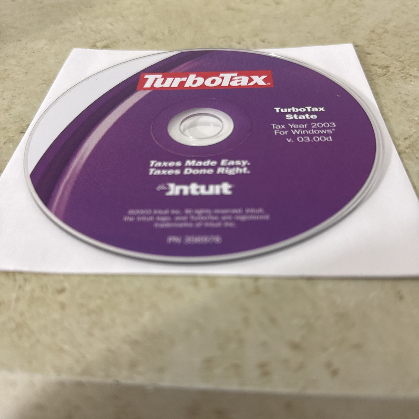 turbotax deluxe 2003 for Windows State Return