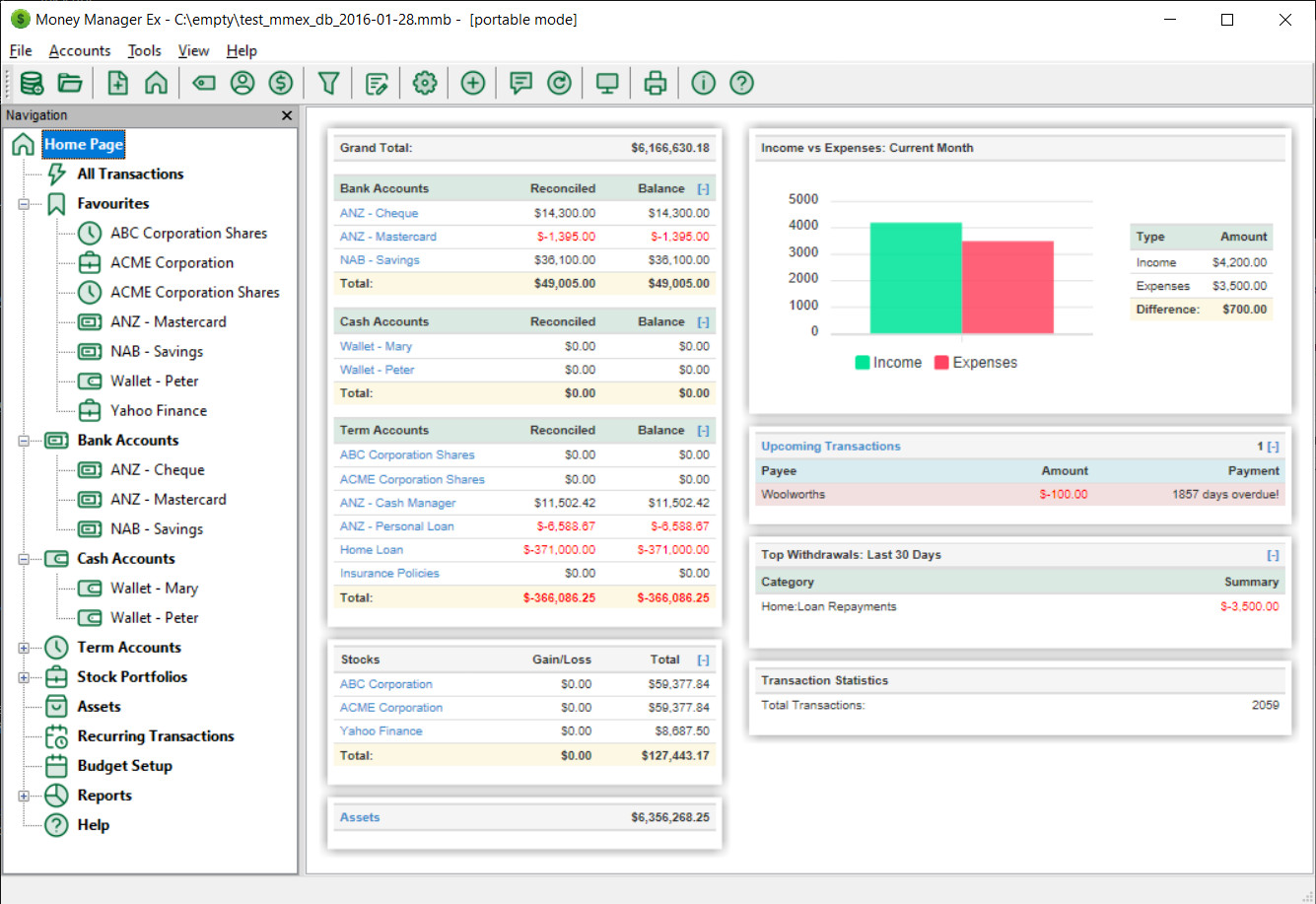 MoneyManager Ex – Accounting Banking Budgeting Software Windows & MacOS USB/DVD