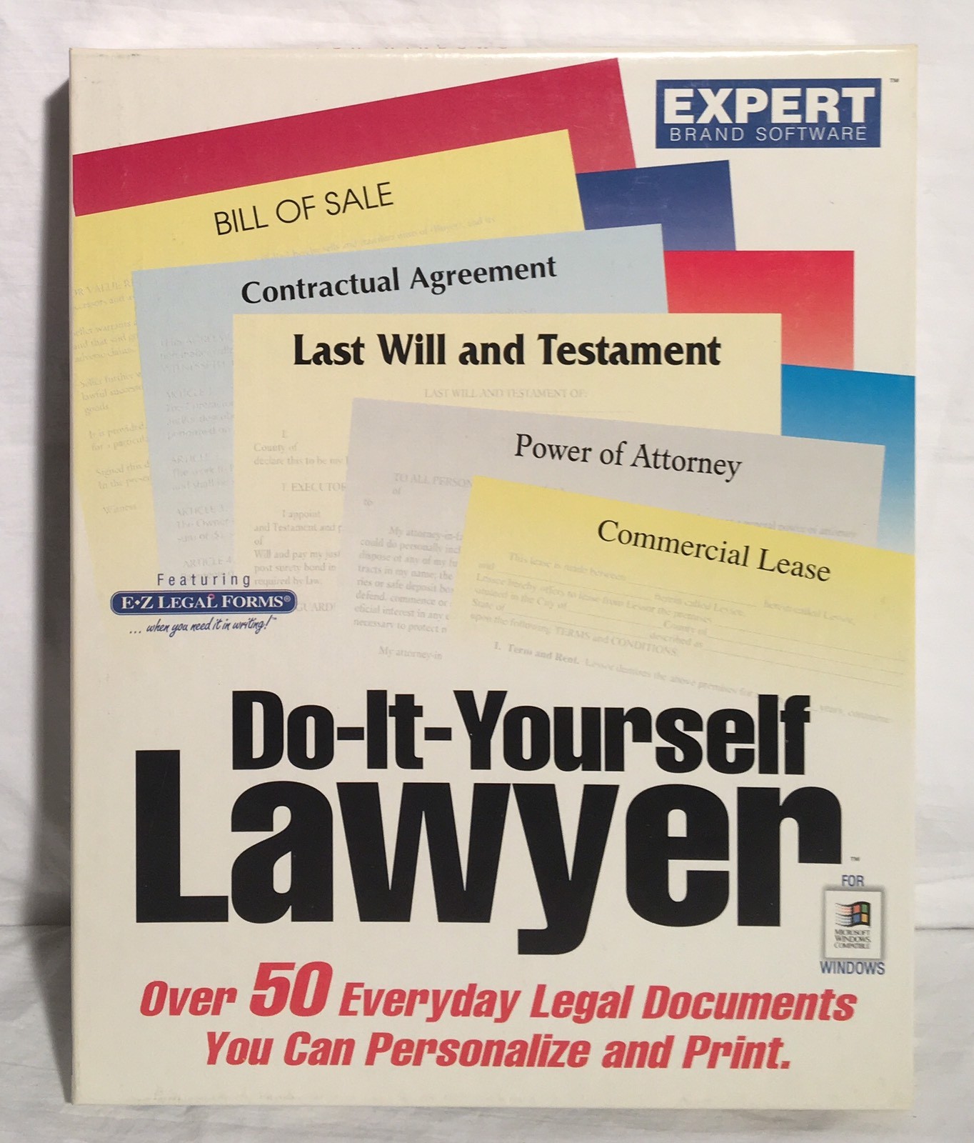DO-IT-YOURSELF LAWYER 3.5″ Disk Windows 3.1 Expert Software Boxed W/ Manual
