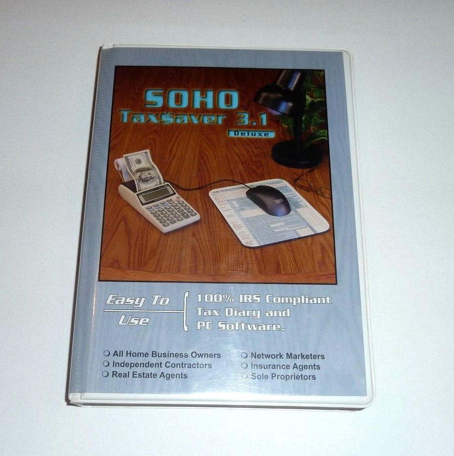 SOHO Taxsaver 3.1 Deluxe 2003 IRS Compliant Tax Diary & PC Softare Daily Expense