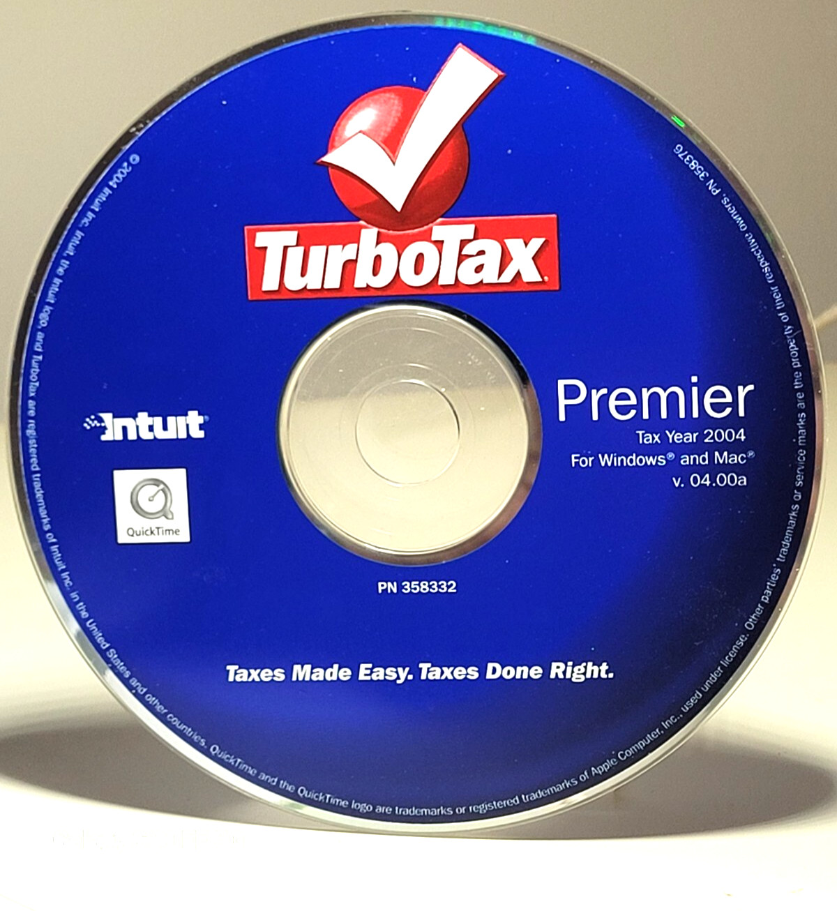 Intuit TurboTax Premier for Tax Year 2004 – Windows & Mac-CD with Paper Sleeve