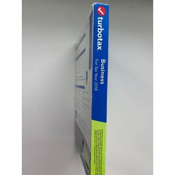 Business Software Intuit TurboTax 2018 Windows Blue Green Box Style New
