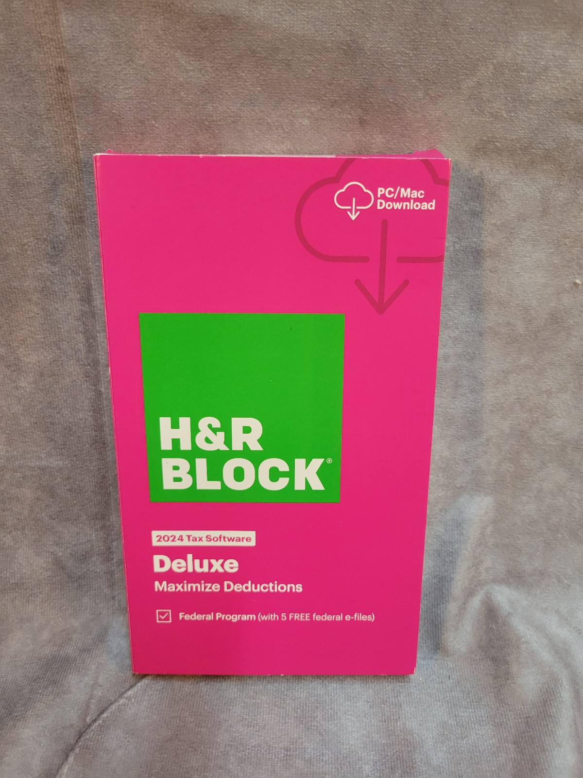 H&R Block Tax Software Deluxe 2024 Federal Only PC/Mac (Key Card in the Box)