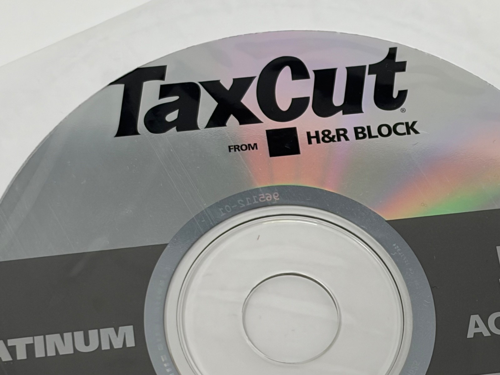 TaxCut from H&R Block Platinum 2002 Tax Year Windows Software CD Disc Only VTG