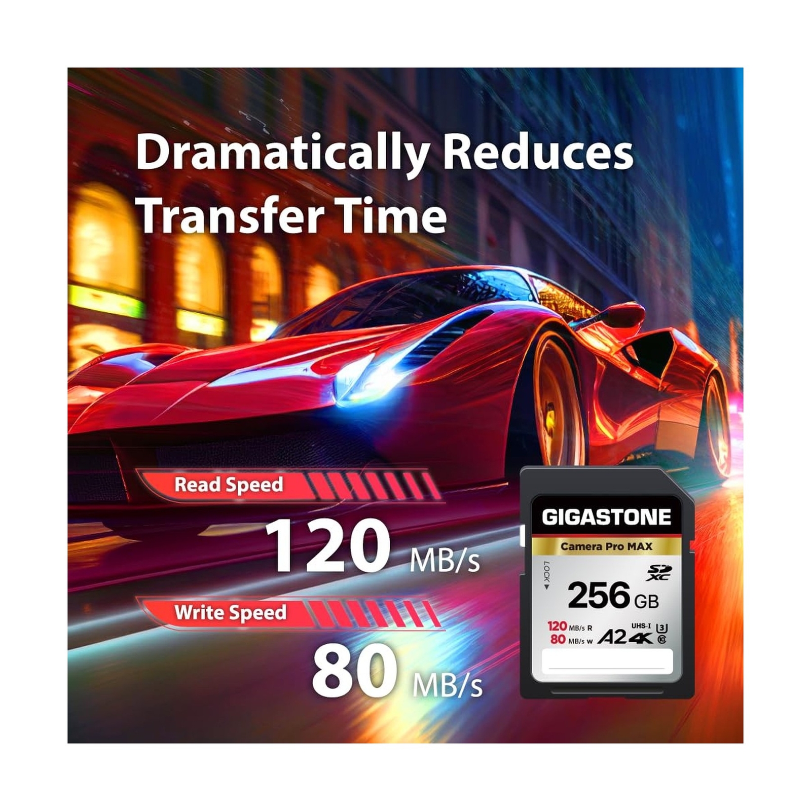 [5-Yrs Free Data Recovery] GIGASTONE 256GB 2-Pack SD Card, 4K Camera Pro MAX,…