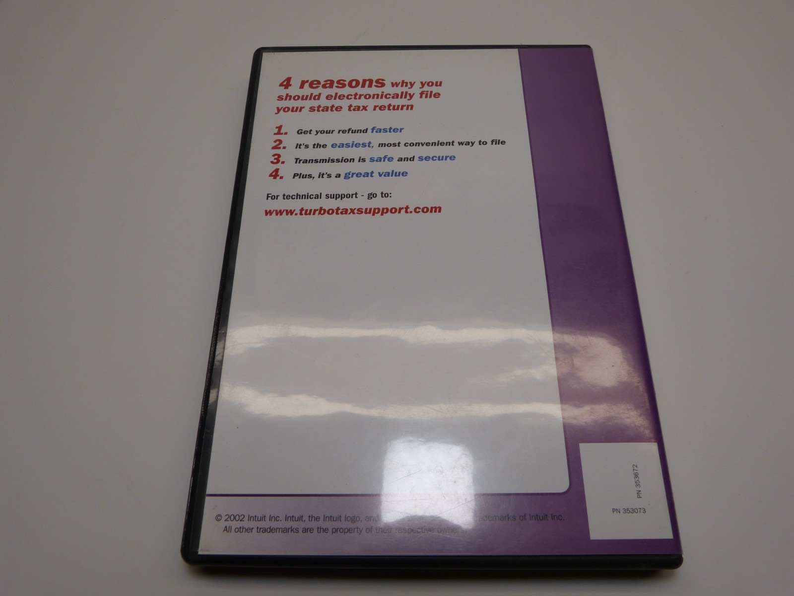 Intuit Turbo Tax Deluxe Federal & State 2002