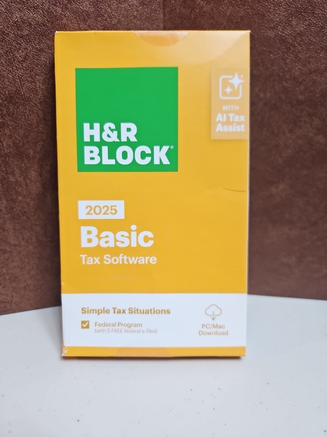 H&R Block Tax Software Basic 2025 PC/Mac [Key Card] NEW