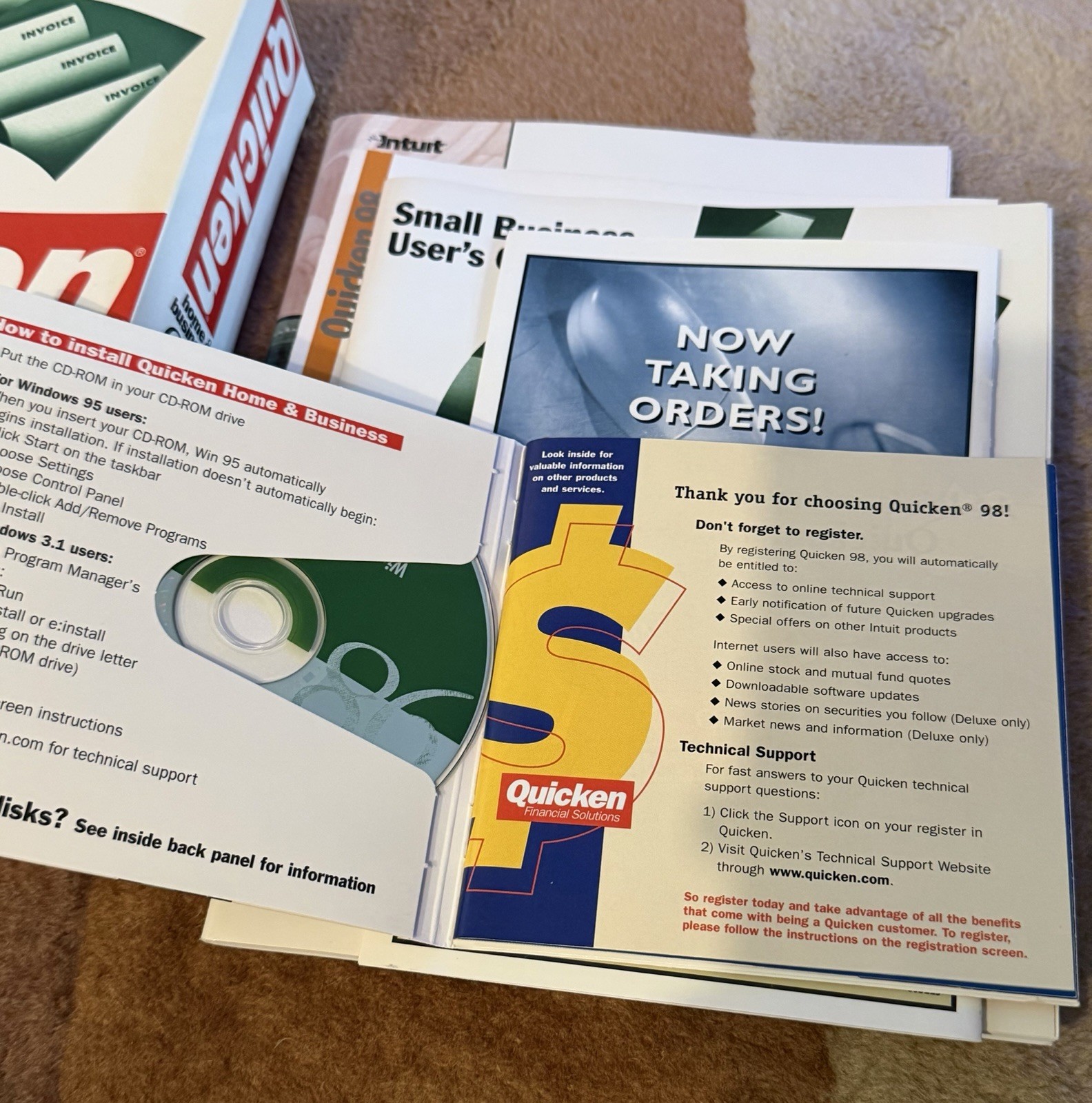 Quicken Home & Business 98 NEW Sealed Vintage Software Windows 98 Intuit