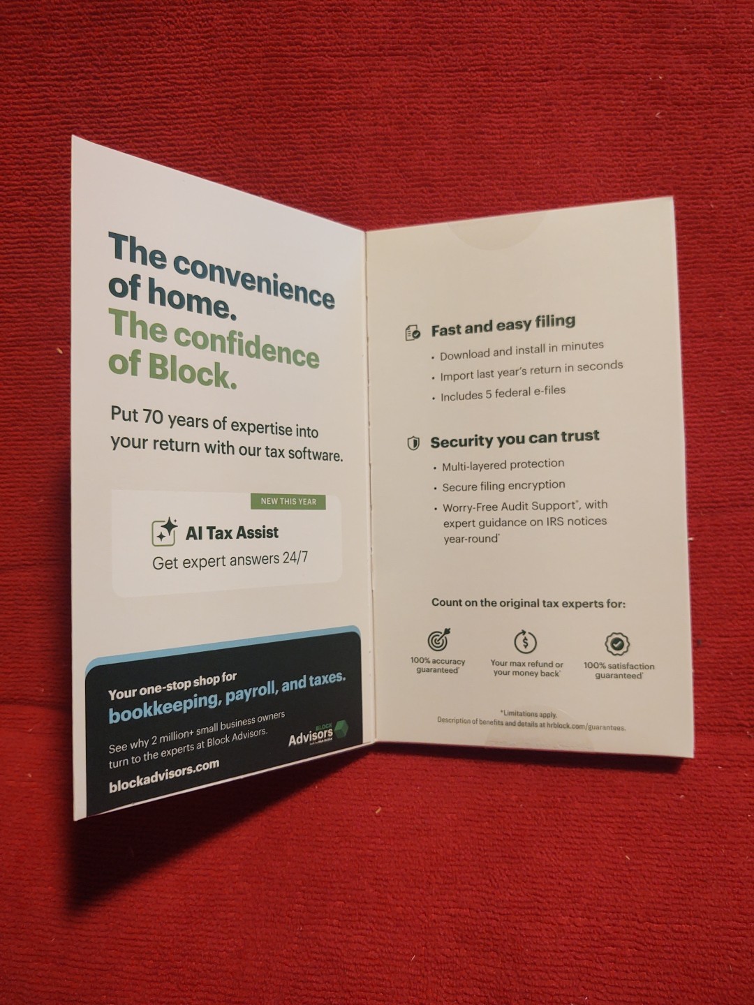 New 2025 H&R Block Tax Software Premium & Business Edition for Win/PC [Key Card]