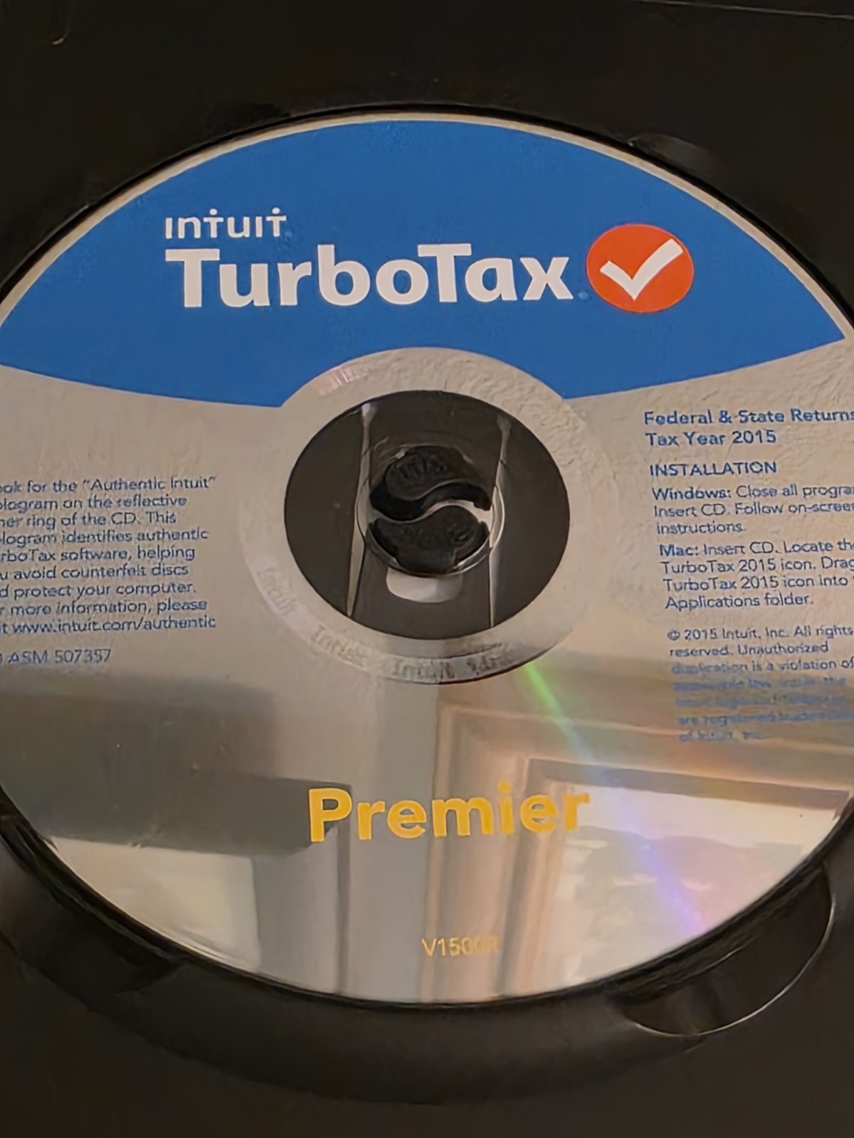 2015 Intuit TurboTax Premier Investments Rental Property Tax CD Windows PC & Mac