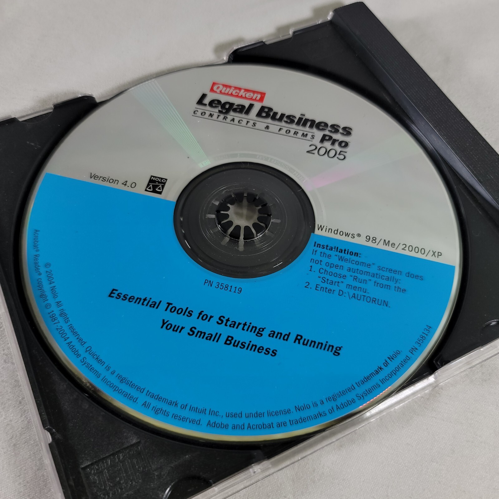 Quicken Legal Business Pro Contracts & Forms 2005 – Disc Only
