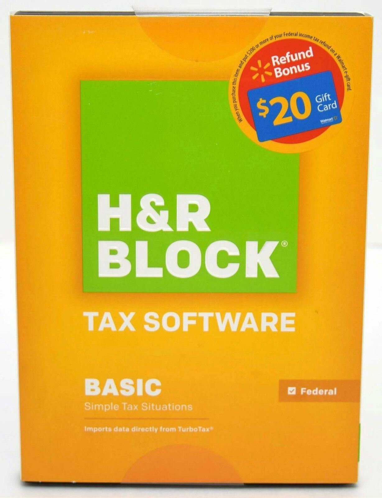 SEALED NEW H&R Block 2014 BASIC Simple Tax Situations FEDERAL ONLY Software CD