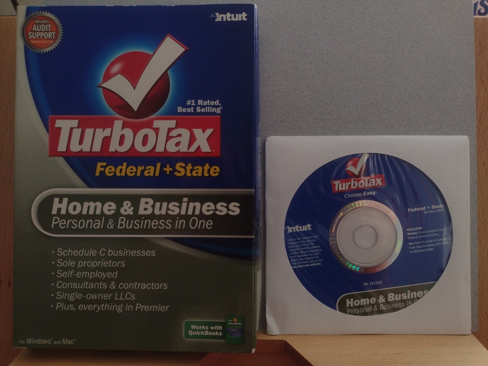 2007 TurboTax Home and Business CD Windows/Mac