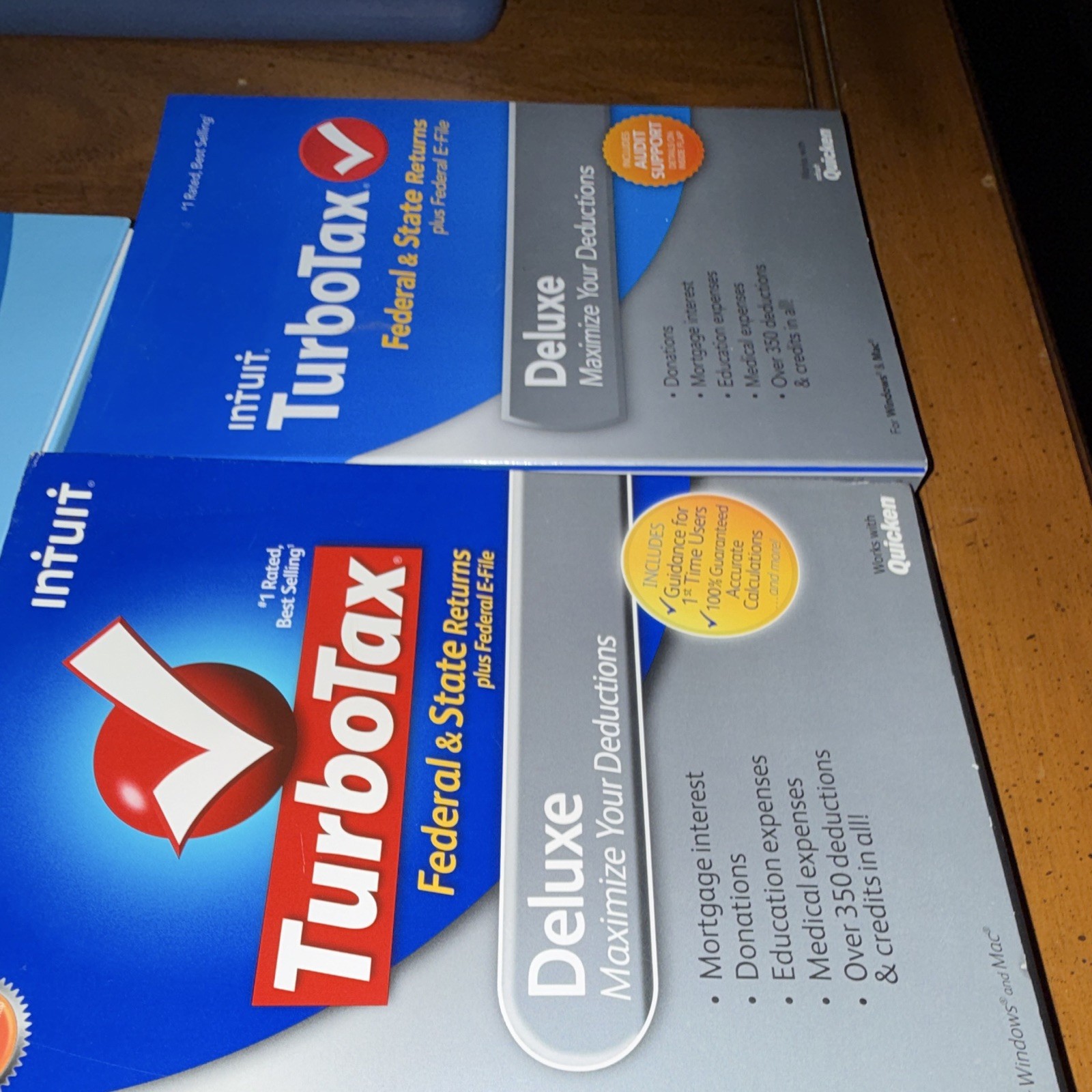Intuit TurboTax Deluxe Tax Preparation Software 3 CD for Windows