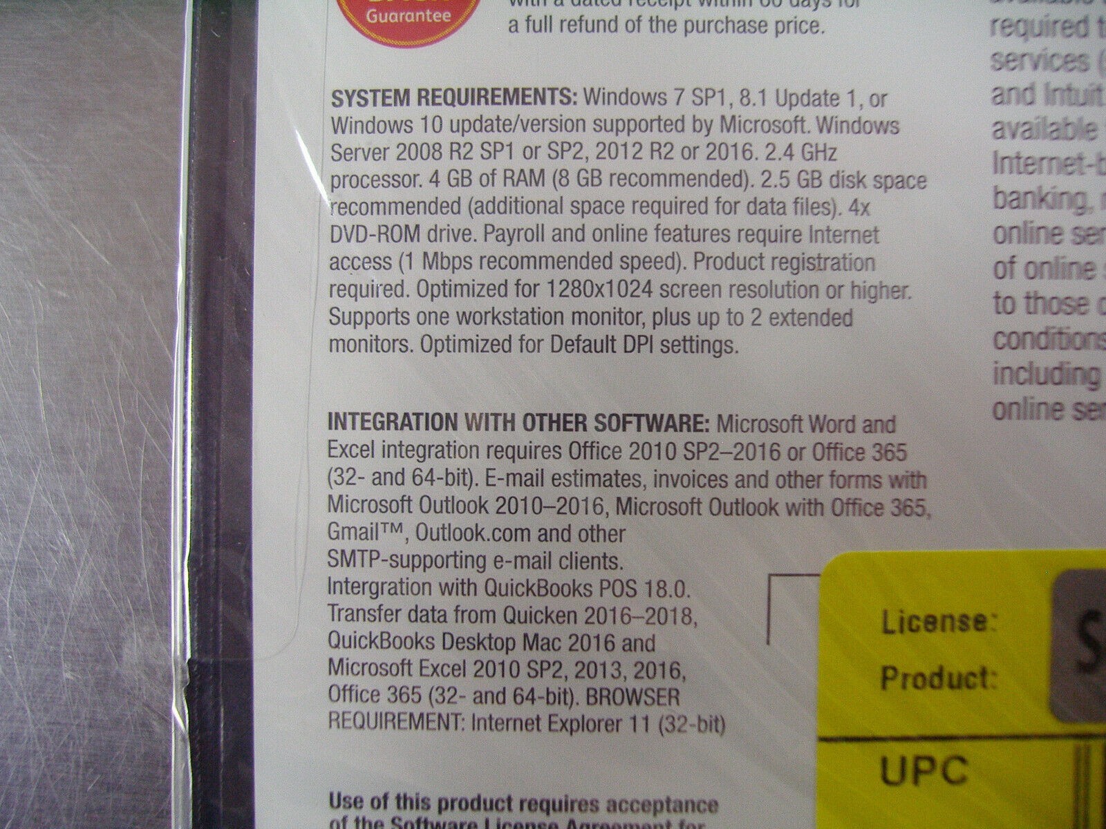 INTUIT QUICKBOOKS DESKTOP PRO 2019 FOR WINDOWS PC =NEW SEALED BOX=