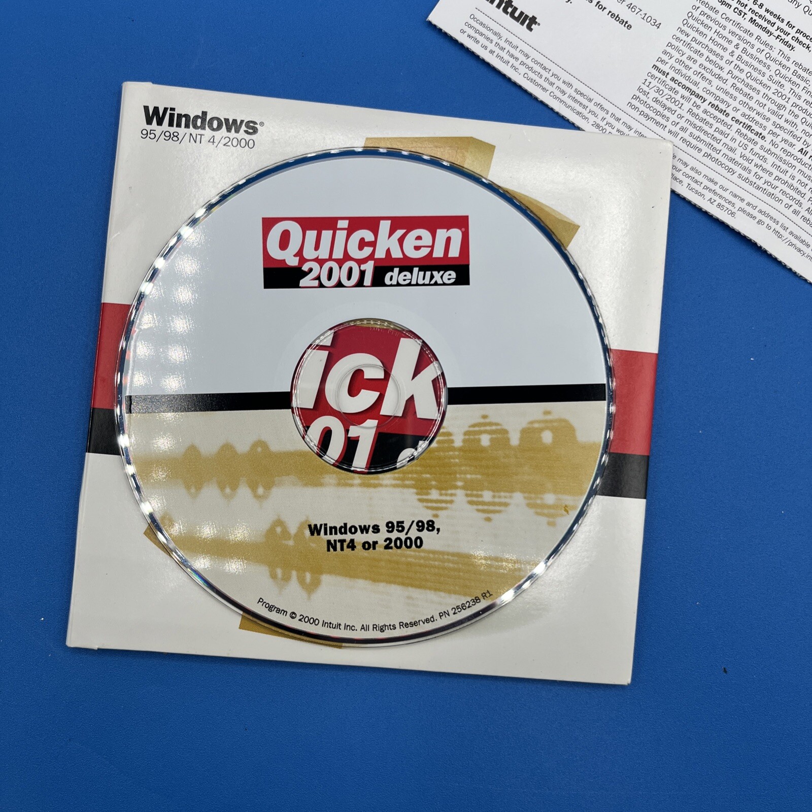 Intuit Quicken Deluxe 2001 for Windows ’95/’98/NT4/’00