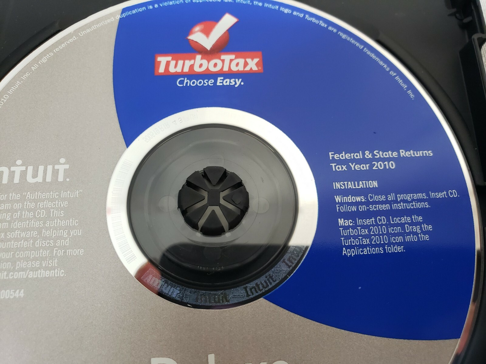 TurboTax Deluxe Federal and State For Windows & Mac CD – Tax Year 2010