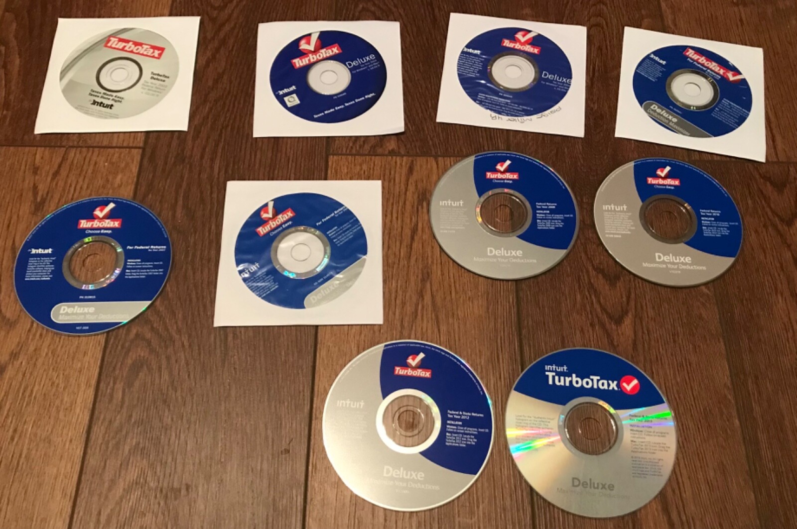 10 TURBOTAX DELUXE—-2003 to 2010 & 2012 to 2013