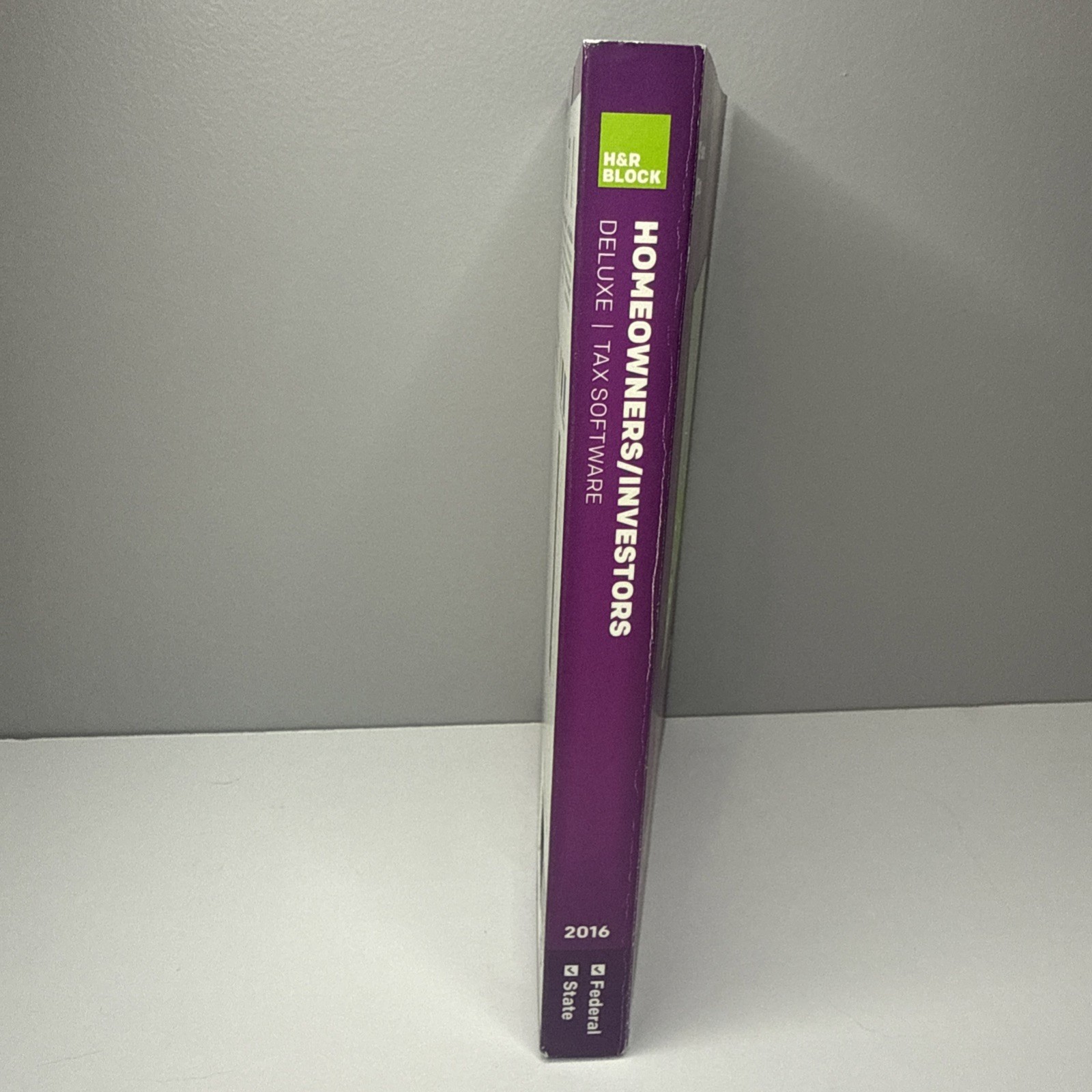 GENUINE 2016 H & R Block Deluxe Tax Software Homeowners/Investors Federal State