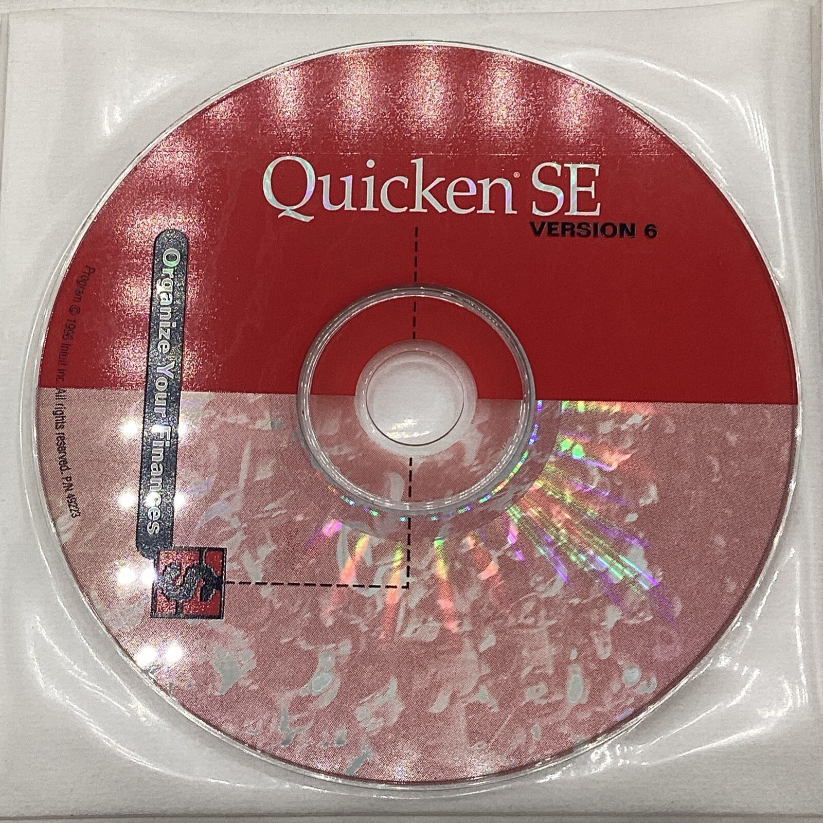 1996 Intuit Quicken SE Version 6 Organizing You Finances CD-ROM + Instructions
