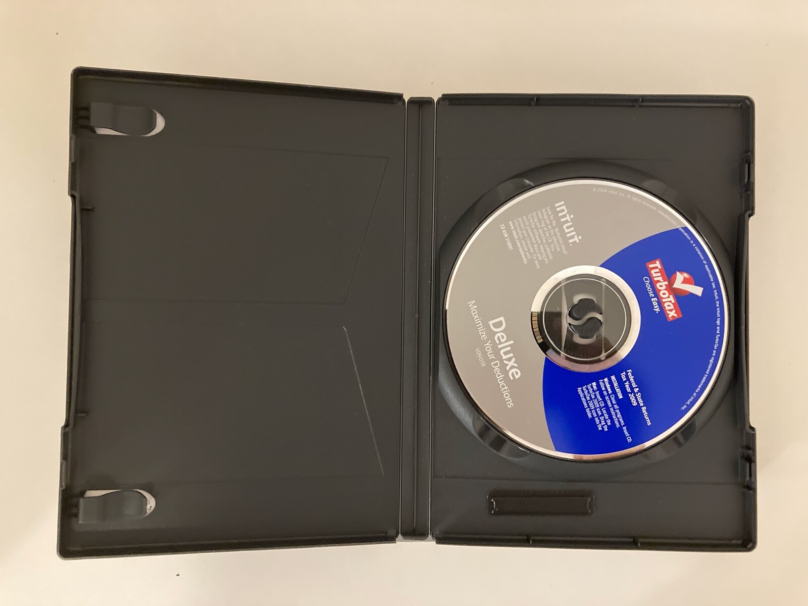 Intuit TurboTax Deluxe Federal & State Tax Year 2009 Software Program PC Mac