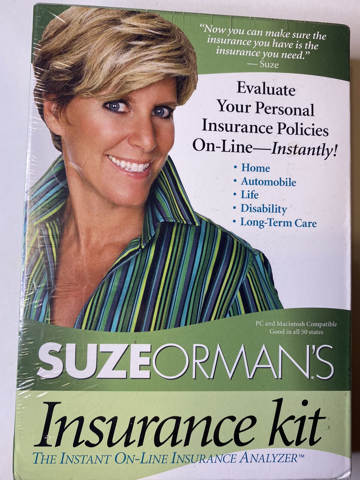 Suze Orman’s Insurance Kit:Evaluate Your Personal Insurance Policies≈New, Unopen