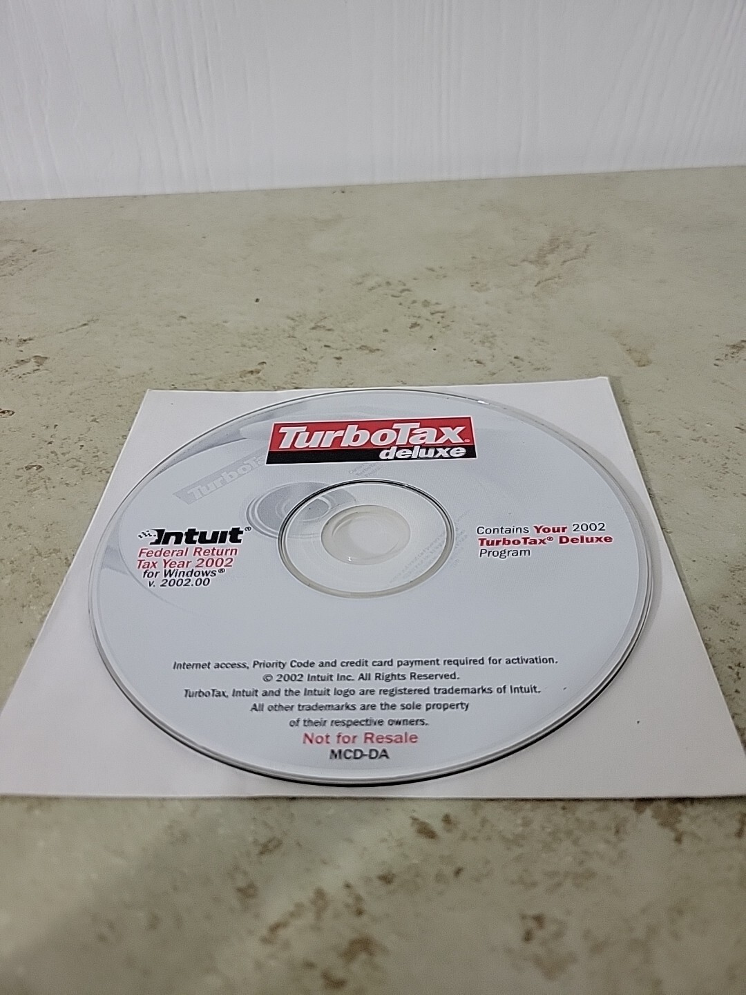 TurboTax Premier Home & Business Federal Return Tax Year 2002