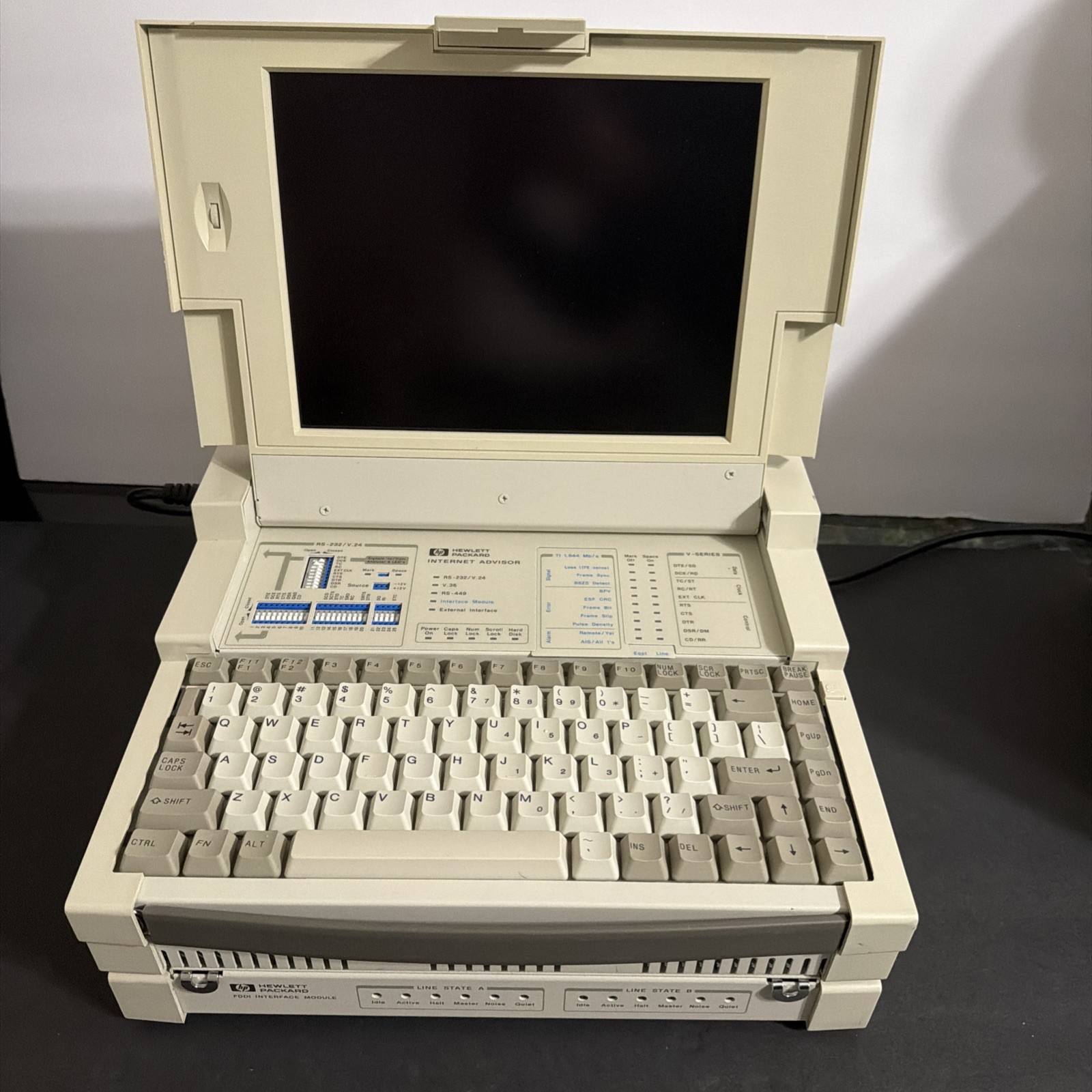 HP T1 INTERNET ADVISOR, OPT.001,200 W/ FDDI INTERFACE & RJ48C MODULES, NO POWER