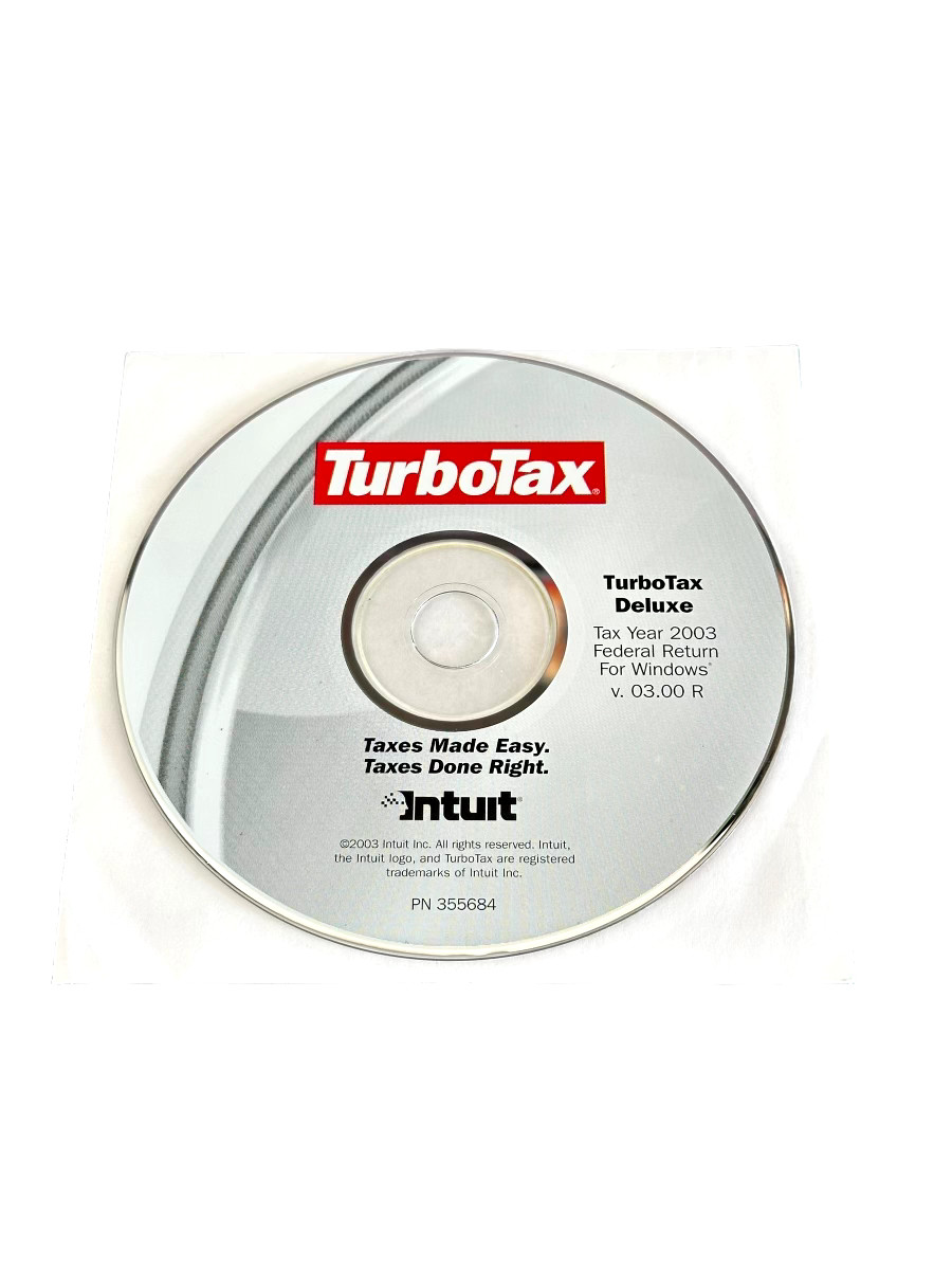 TurboTax Deluxe Federal Return Tax Year 2003 for Windows v. 03.00 R