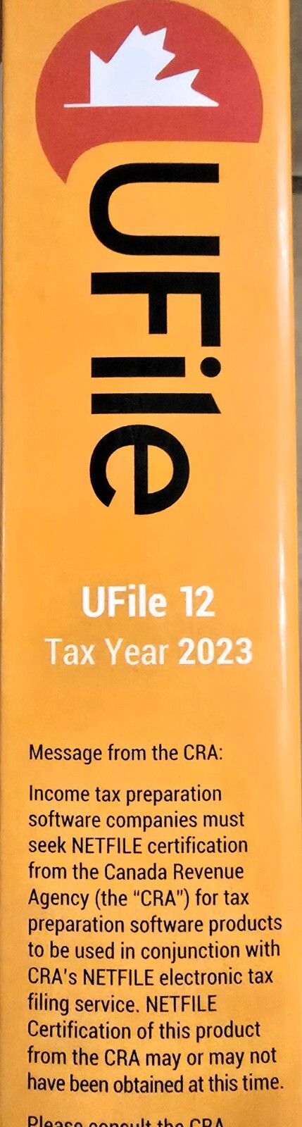 UFile 12 for Windows 2023 TY23 12 Returns Personal Tax Preparation Canadian