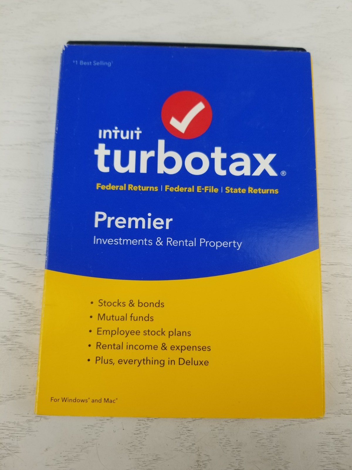 Intuit 2016 TurboTax Premier Federal for Tax with E-file Investments And Rentals