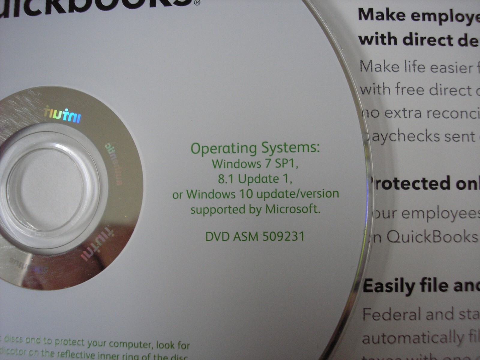 =3 USER VERSION=INTUIT QUICKBOOKS DESKTOP PRO 2019 WINDOWS PC=PERMANENT LICENSE