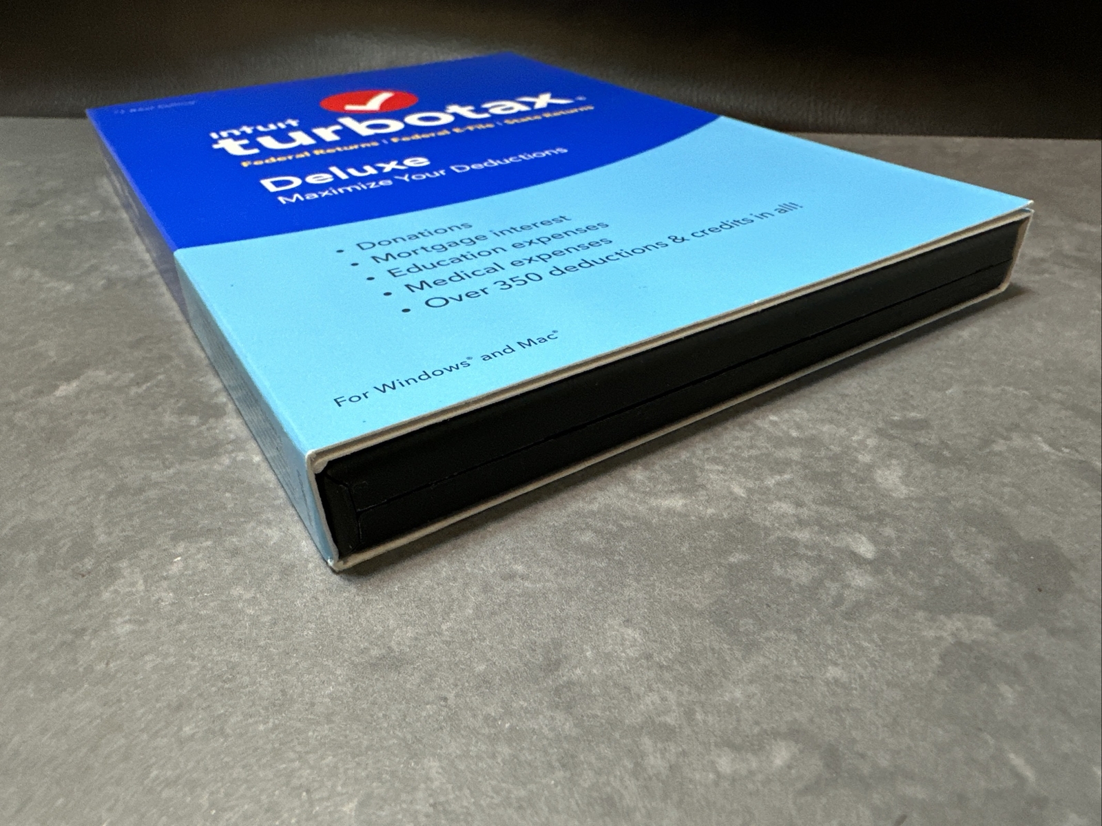 Turbotax 2016 Deluxe Federal + State CD version BRAND NEW SEALED lit Damage case
