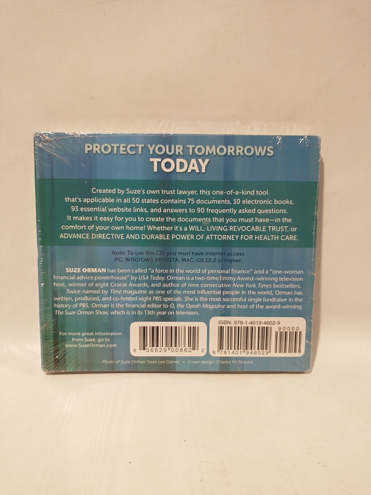 Suze Orman – Protect Your Tomorrows Today (CD-ROM) Brand New Sealed In Plastic!!